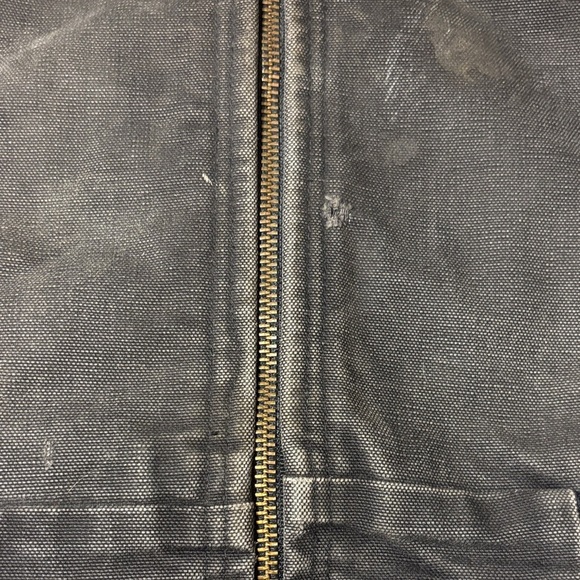 Carhartt Vintage Black Faded Hooded Canvas Work Jacket - Picture 9 of 11
